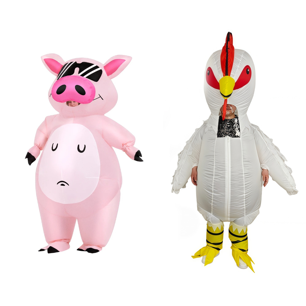 Cartoon Animal Piglet Inflatab - Suits ulasan dan harga
