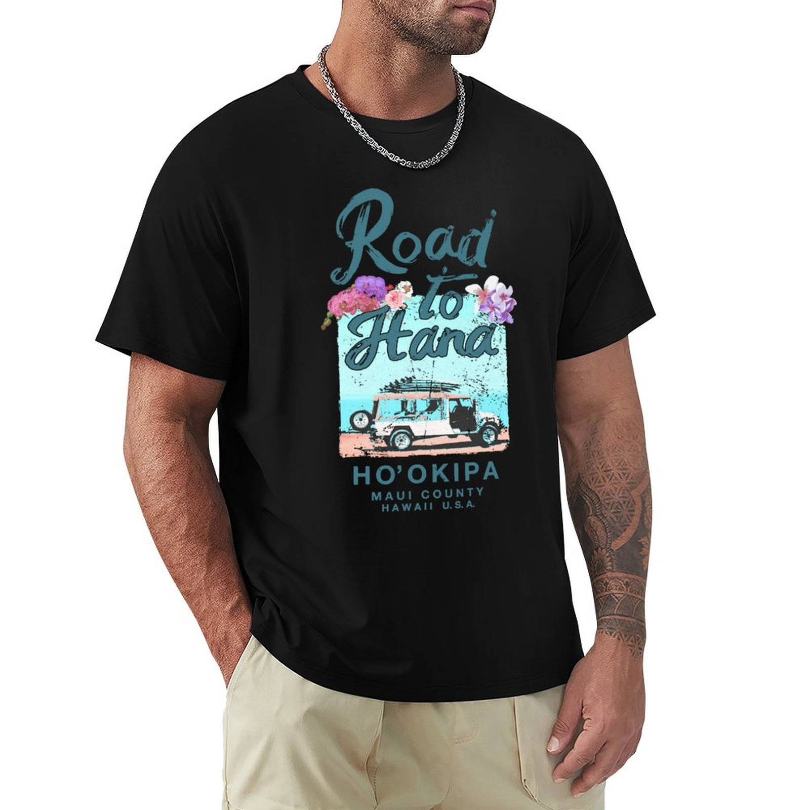 Road to Hana Maui Hawaii Vinta - Vintage Hawaiian Floral Shirt ulasan dan harga