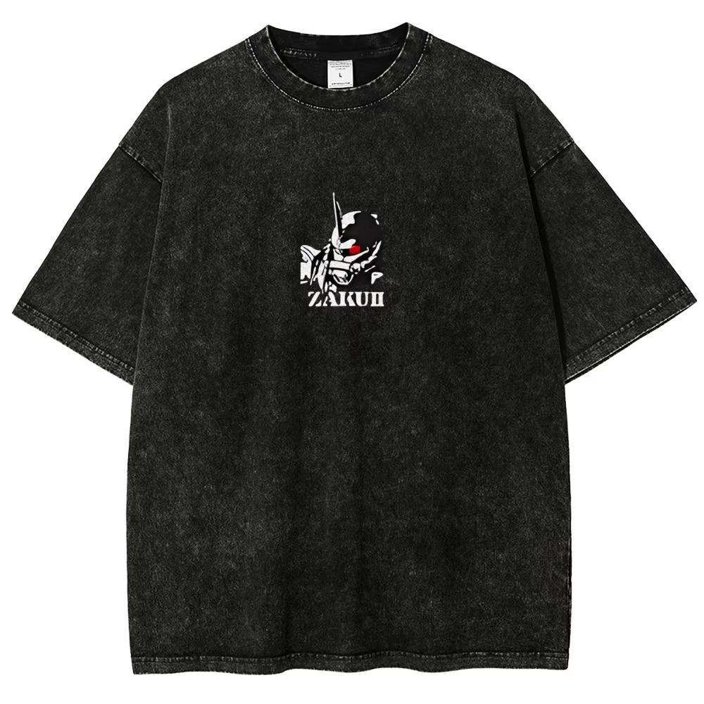 Zaku II T Shirt Char Aznable M - Acid Wash Vintage Graphic T Shirt ulasan dan harga