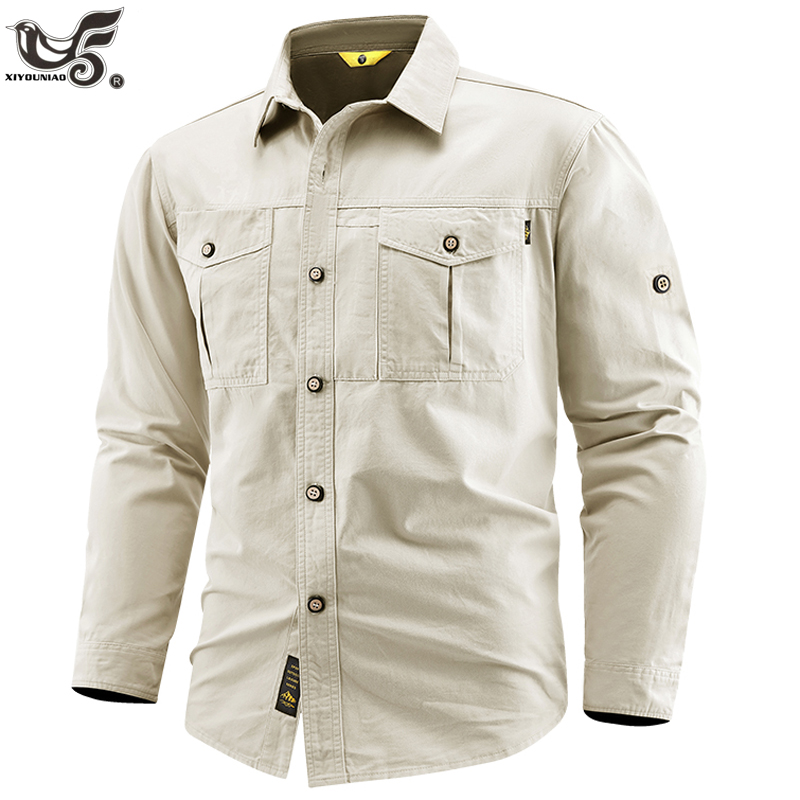 Business Military Shirts Men T - Tactical Military Shirt Cargo ulasan dan harga