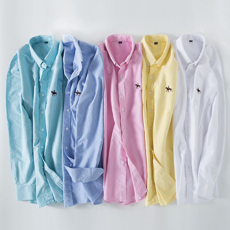 6XL 100% Cotton Oxford White S - Oxford Cotton Casual Shirt Business ulasan dan harga