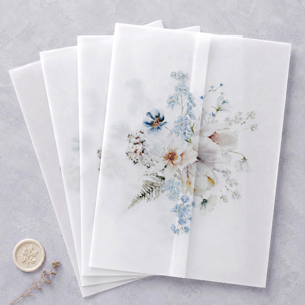 20/50pcs Vellum Wraps for Wedd - Jackets ulasan dan harga