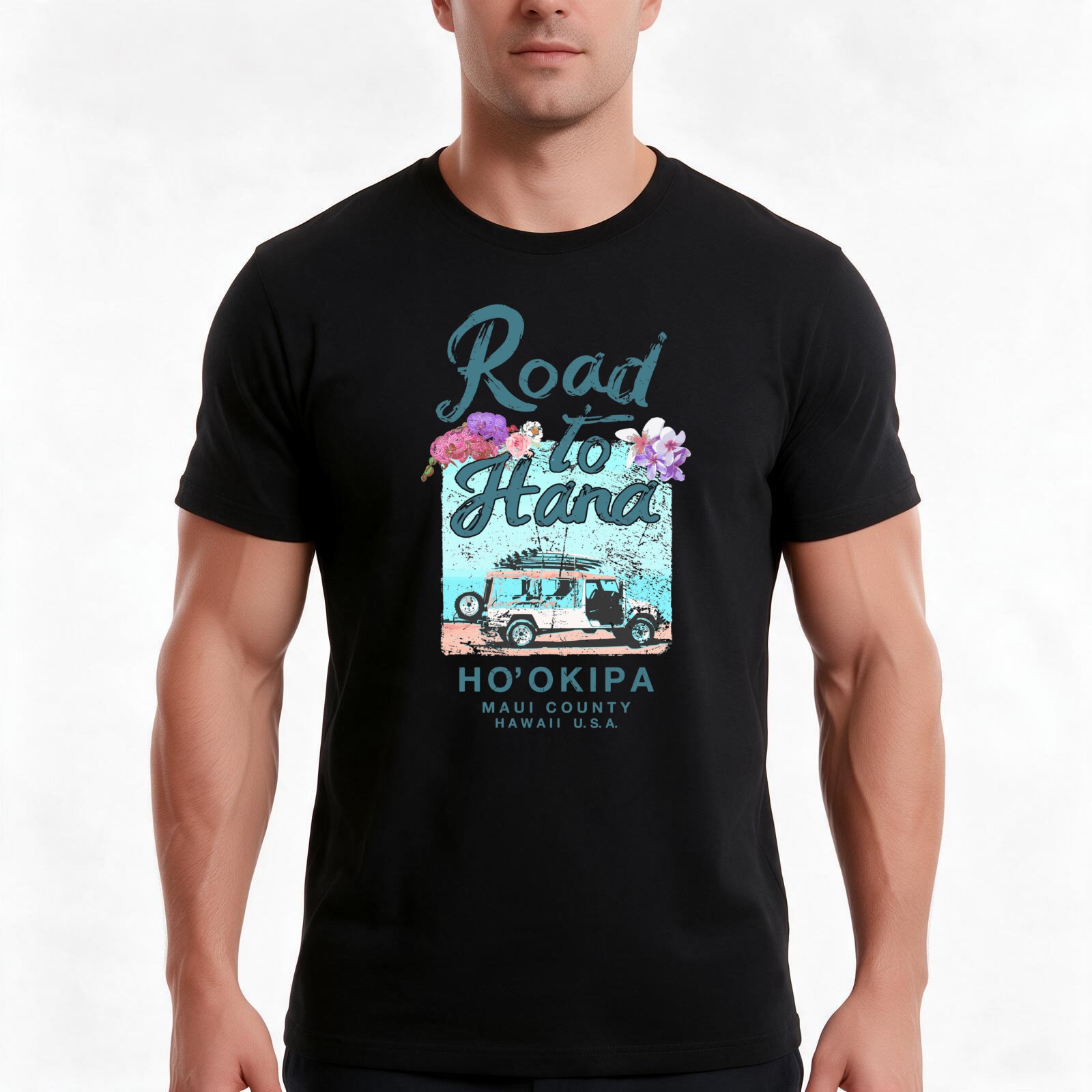 Road to Hana Maui Hawaii Vinta - Vintage Hawaiian Floral Shirt ulasan dan harga