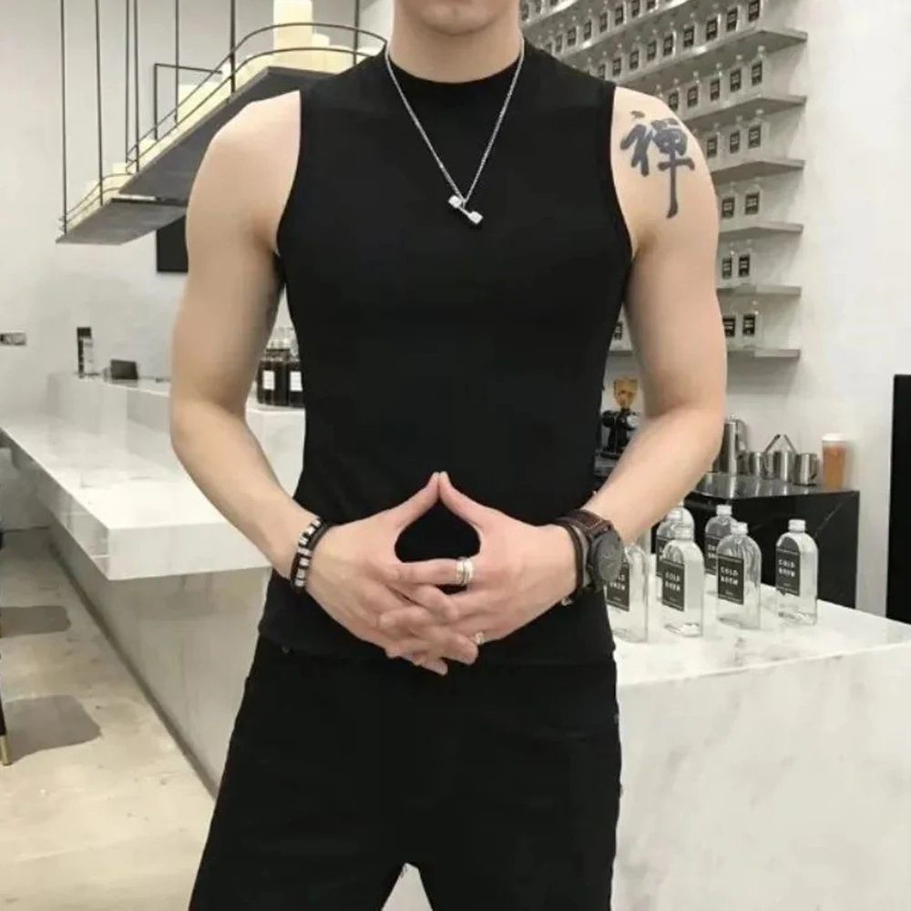 Summer Vest Men's Trend Tight  - Corduroy Button Up Shirt Men ulasan dan harga