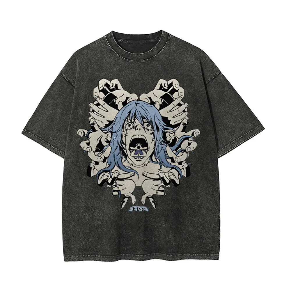 Mahito T Shirt Jujutsu Kaisen  - Acid Wash Vintage Graphic T Shirt ulasan dan harga