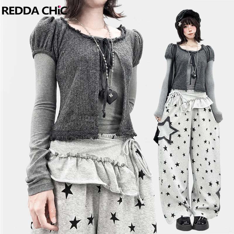 REDDACHiC Puff Sleeve Cardigan - Shirts ulasan dan harga