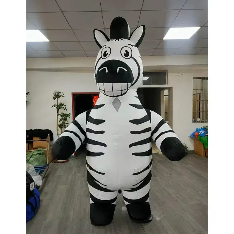 Inflatable Zebra Mascot Costum - Suits ulasan dan harga