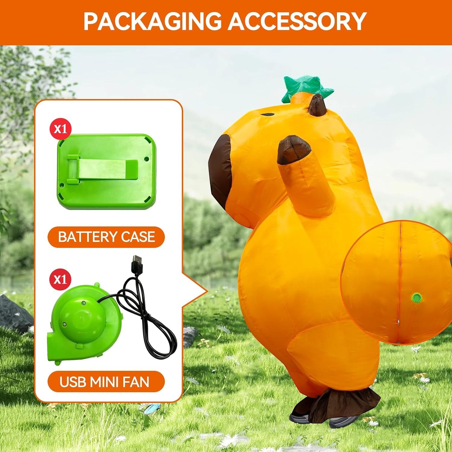Capybara Inflatable Costume Ad - Suits ulasan dan harga