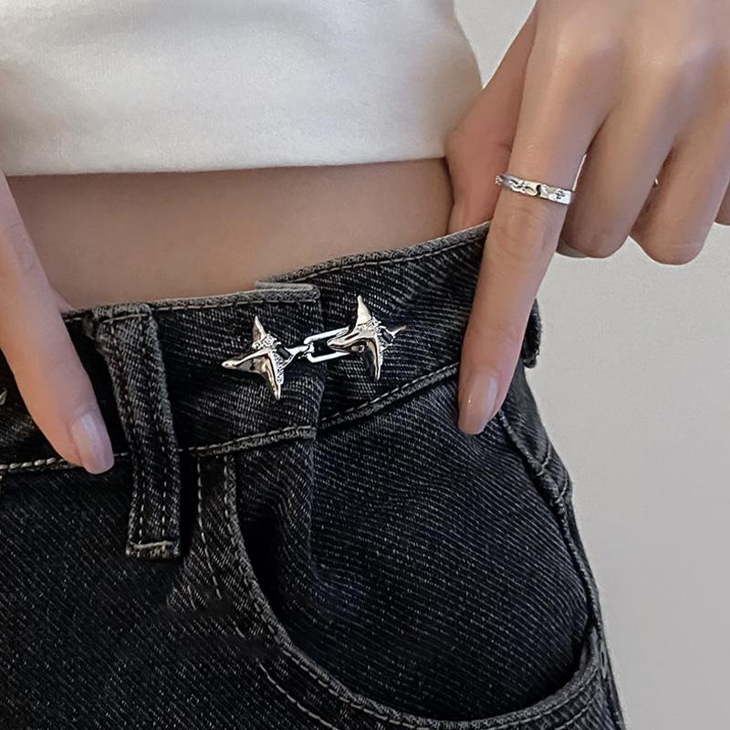 【IIOO】Temperament Four Pointed - Jeans ulasan dan harga