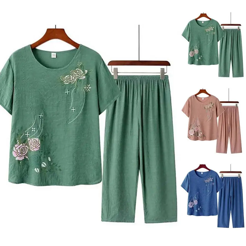 Middle-aged elderly women's sh - Mens Linen Shirt Long Sleeve ulasan dan harga