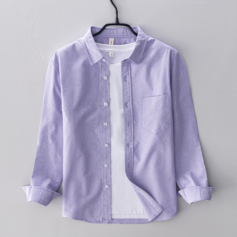 New style long-sleeved brand c - Oxford Cotton Casual Shirt Business ulasan dan harga