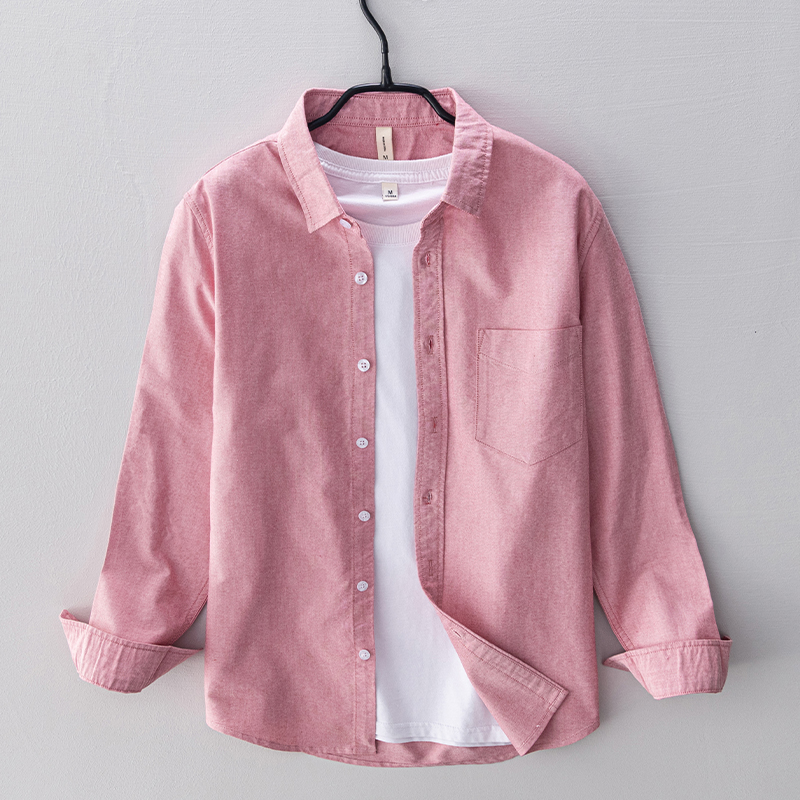 New style long-sleeved brand c - Oxford Cotton Casual Shirt Business ulasan dan harga