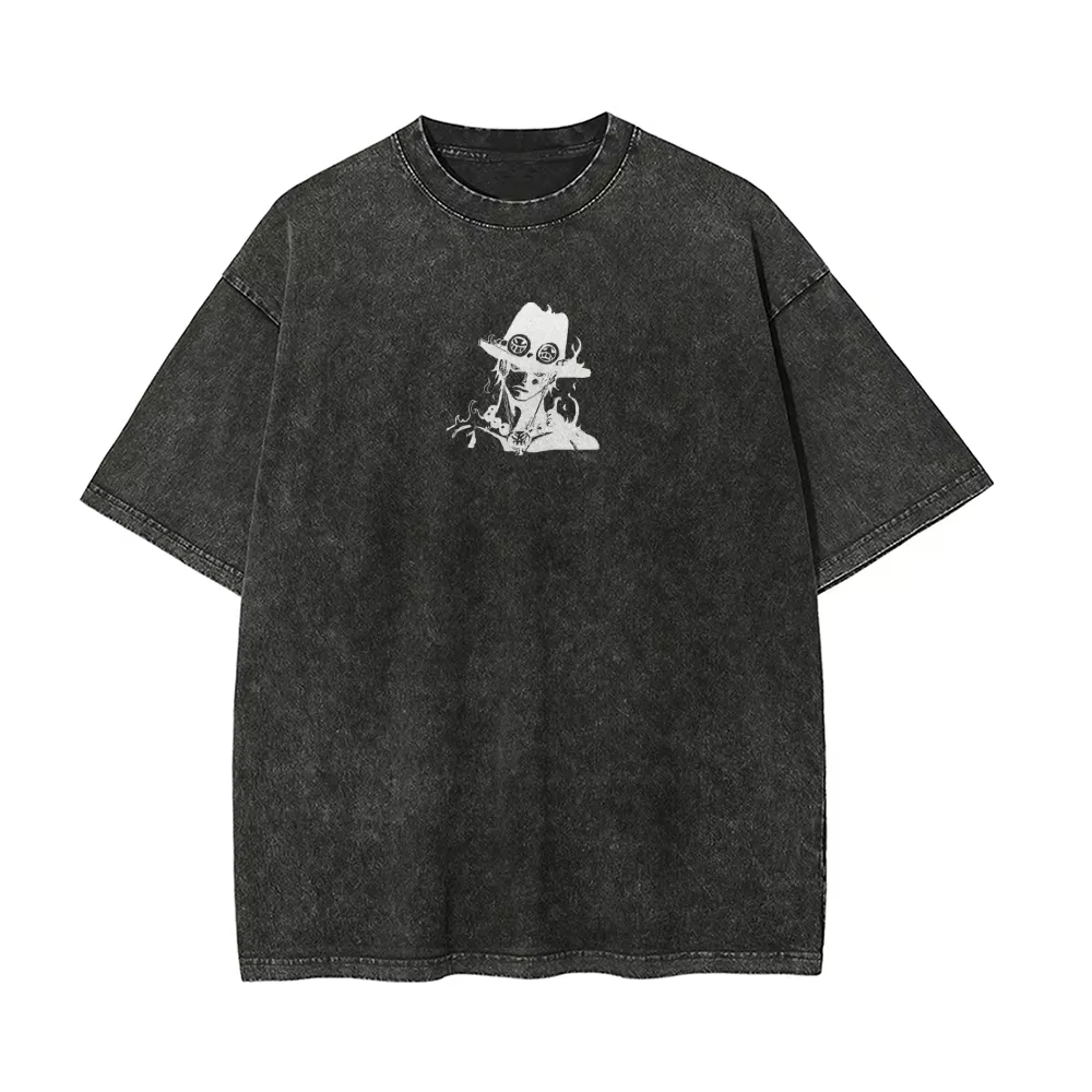 Ace T Shirt Men One Piece Acid - Acid Wash Vintage Graphic T Shirt ulasan dan harga
