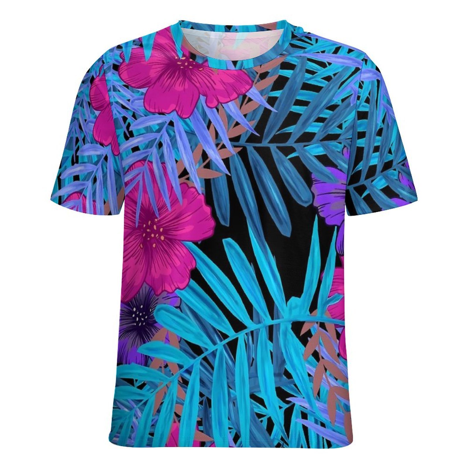 Oversize T-Shirt Summer Tropic - Vintage Hawaiian Floral Shirt ulasan dan harga