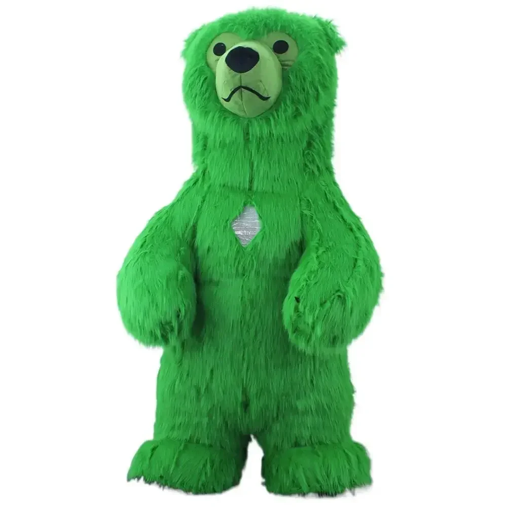 Furry Green Bear Inflatable Ma - Suits ulasan dan harga