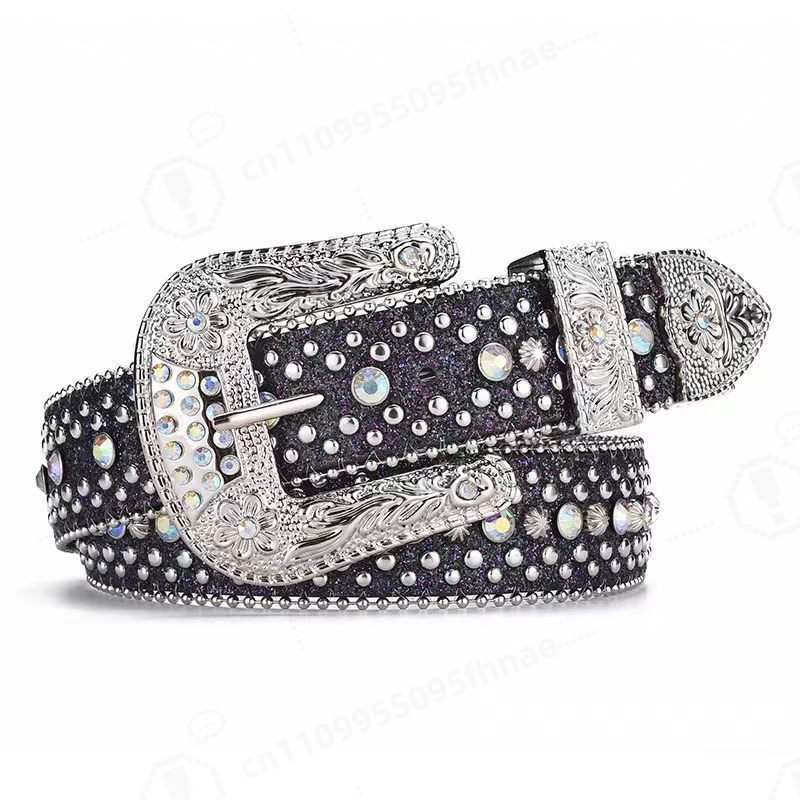 Y2K Style Rhinestone Belt For  - Jeans ulasan dan harga