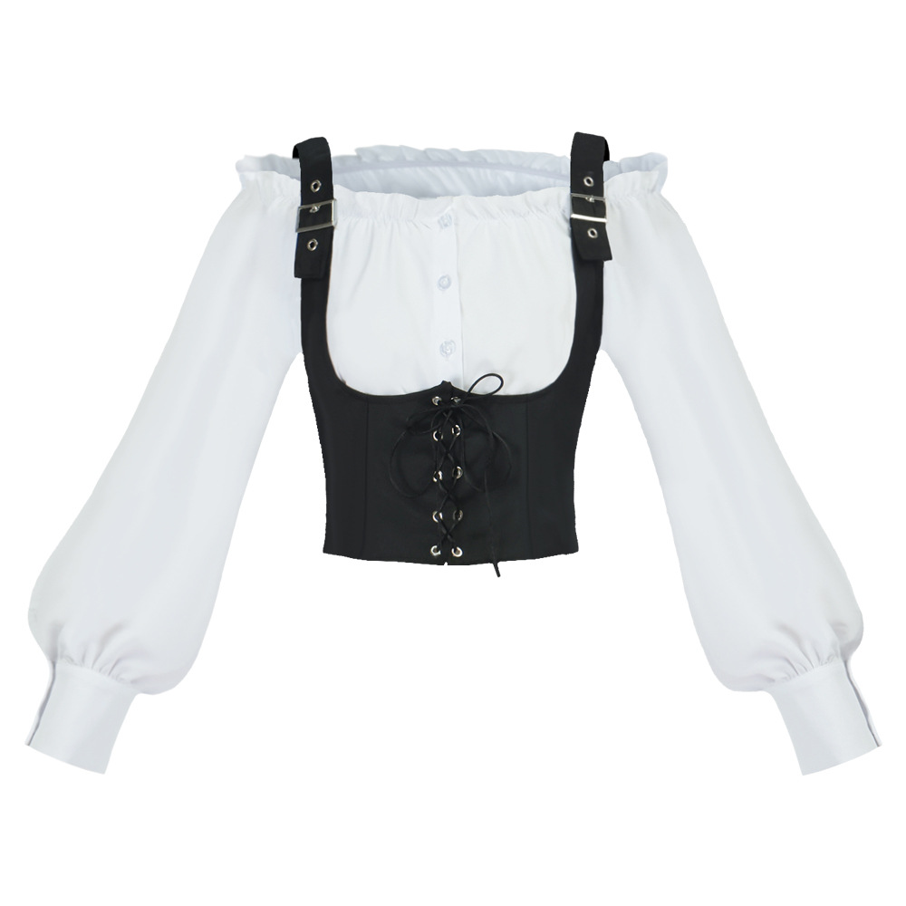 Retro Western Style Women Blou - Shirts ulasan dan harga